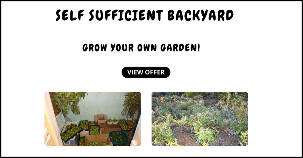 self sufficient backyard review